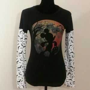 Disney Mickey Mouse Halloween Layered Look Top